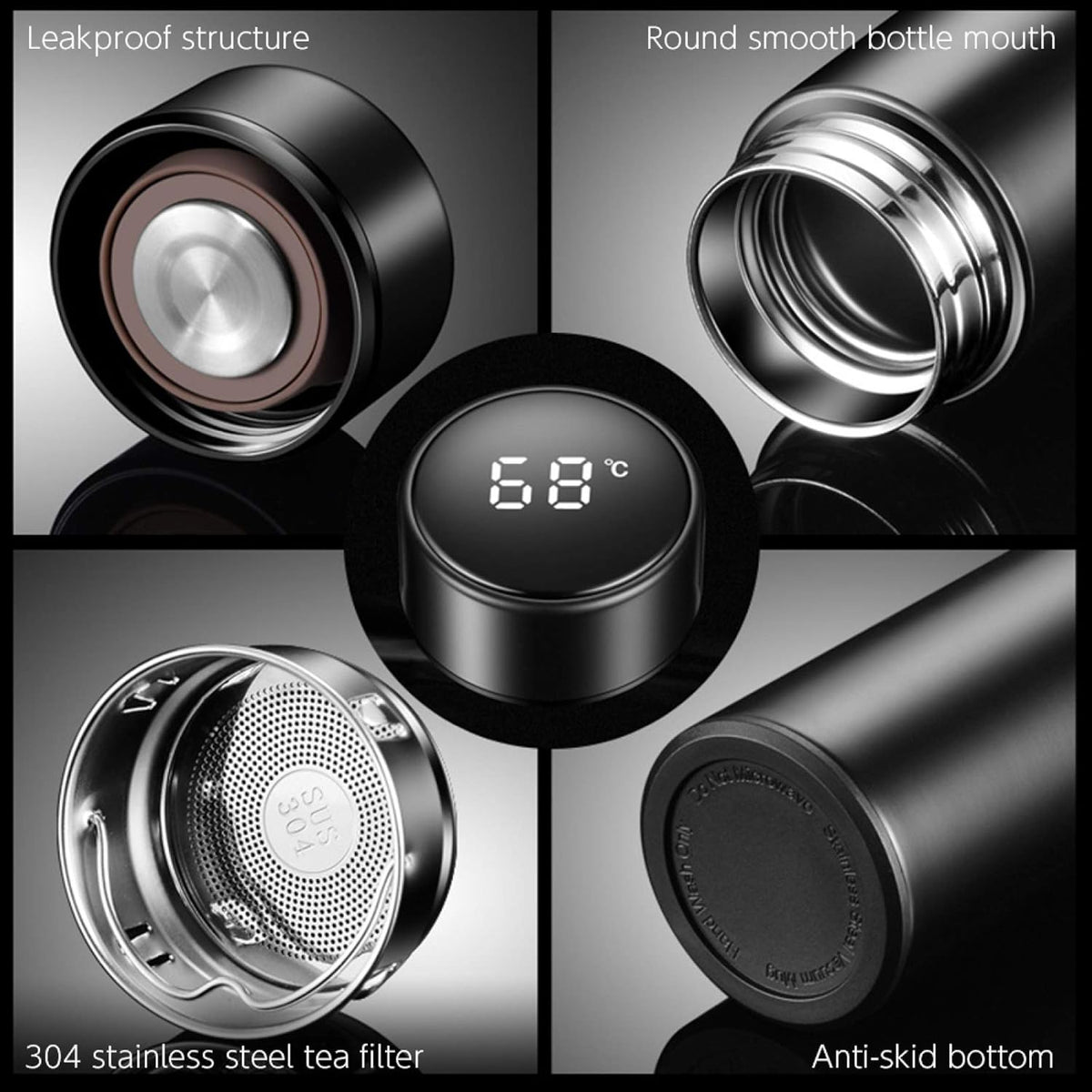 Termo frio y calor con pantalla negro - additional image 6